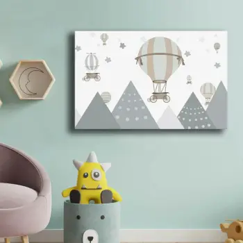 Pikturë dekorative në kanavacë, Wallity, 4570COC-010, gri dhe e bardhë, 45x70cm