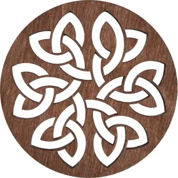 Set nënshimesh druri për tavolinë (6 copë), Hermia, ngjyrë korale - rozë