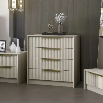 Komodë Hanah Home, Kale Luxe, ngjyrë guri, 7939