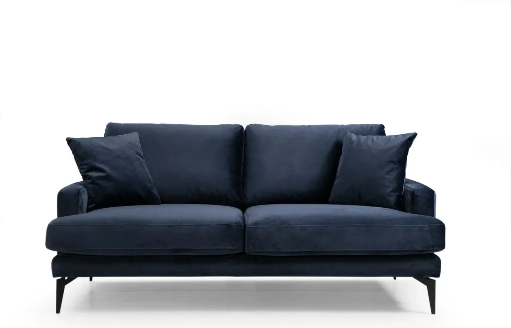 Divan dy ulëshe, ngjyrë navy blue, Papira 2 Seater - 3