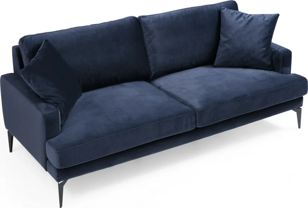 Divan dy ulëshe, ngjyrë navy blue, Papira 2 Seater - 5