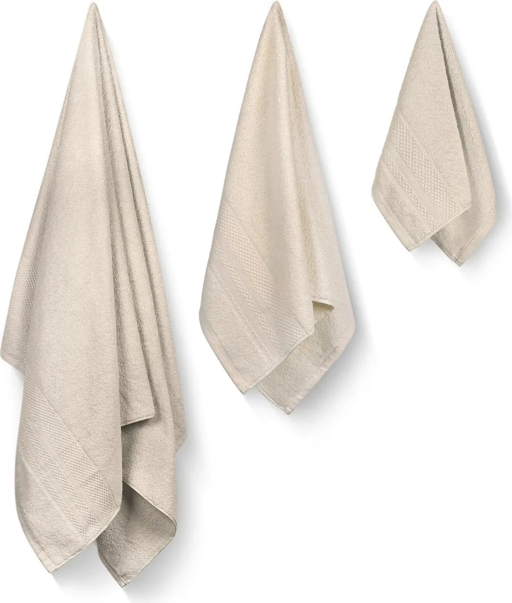 Set peshqirësh (3 copë), Mijölnir, Piramit, ngjyrë gur - 2