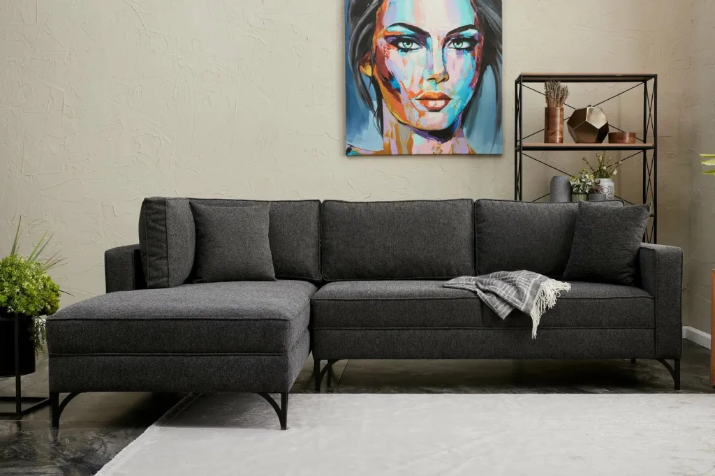 Këndare Atelier del Sofa, Berlin majtas, anthracite, e zezë - 1