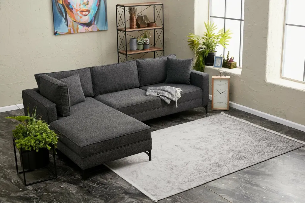 Këndare Atelier del Sofa, Berlin majtas, anthracite, e zezë - 2