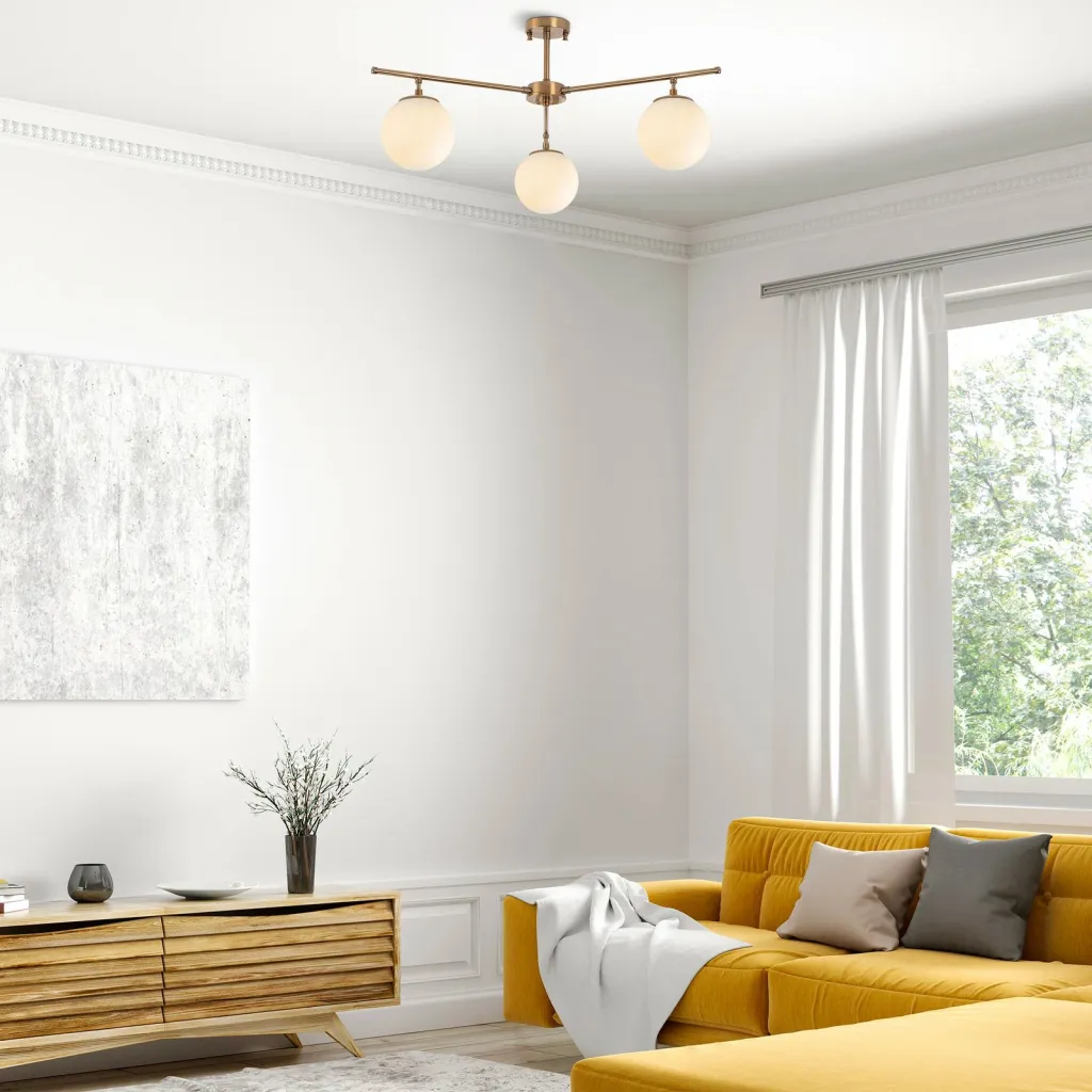 Llambë tavani Opviq, Atmaca - 10260, vintage, 70x70cm - 2