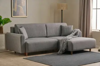 Kënd-sofë krevati Atelier del Sofa, kënd djathtas, ngjyrë gri