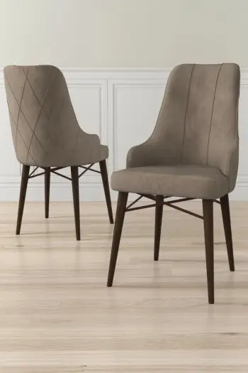 Set karrigesh (6 copë) Hanah Home, Newa, kapuçino, kafe