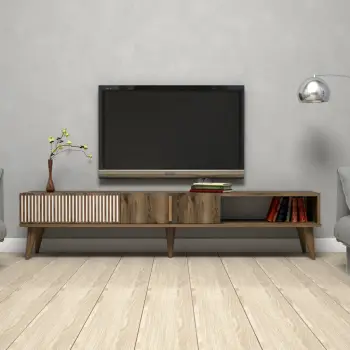 Komodë TV Hanah Home Milan, ngjyrë arre dhe antracit