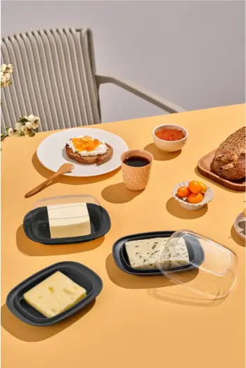Set organizues për frigorifer, 3 copë, anthracite, DNYKHVLTLK