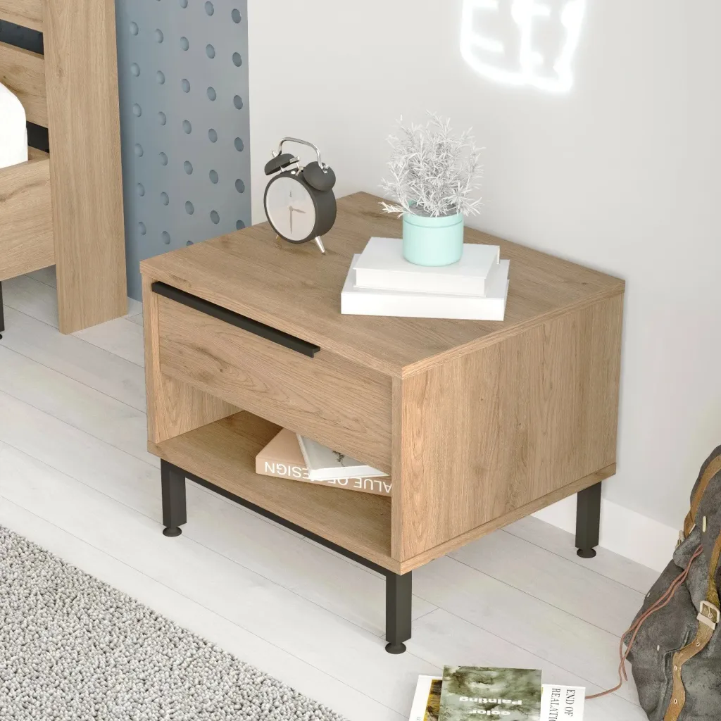 Komodinë Hanah Home, On14-S, ngjyrë arre - 4
