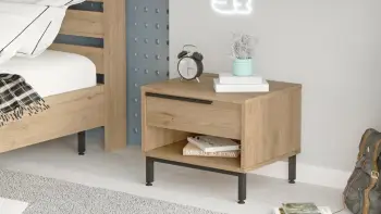 Komodinë Hanah Home, On14-S, ngjyrë arre