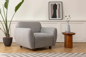 Karrige krahu Atelier del Sofa, Kapri, ngjyrë gri e çelët