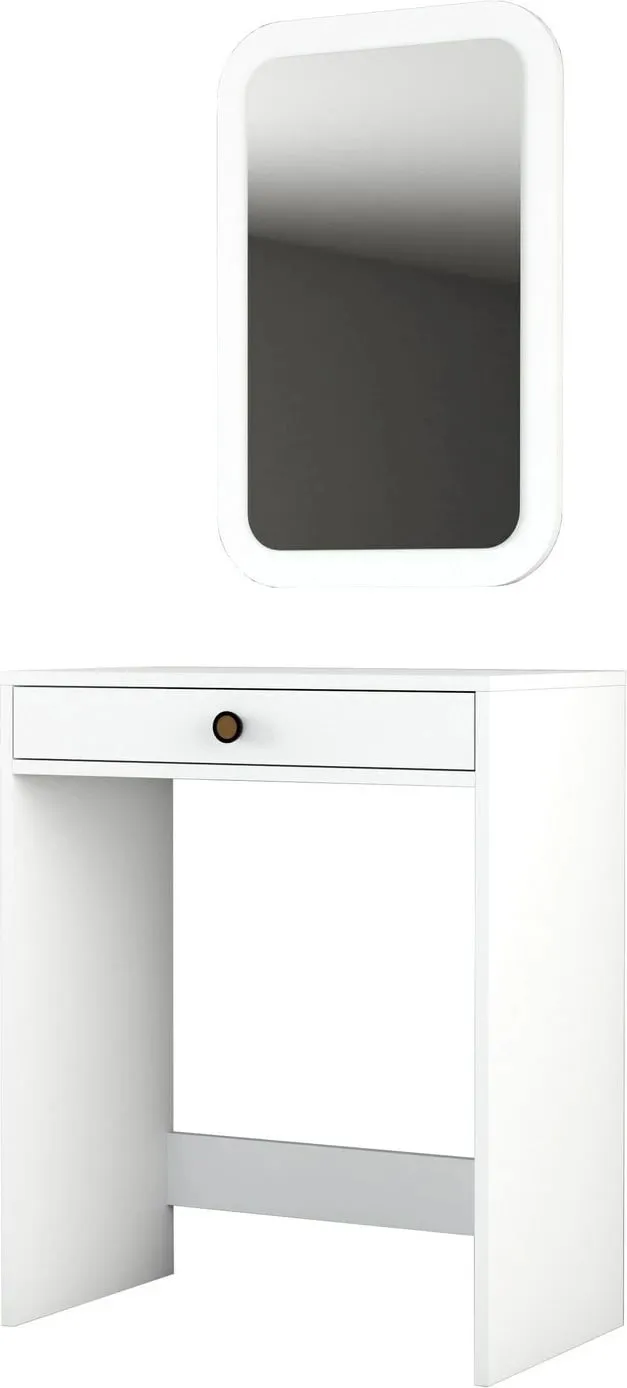 Tavolinë Grimi Lizbon Mirror, bardhë - 6