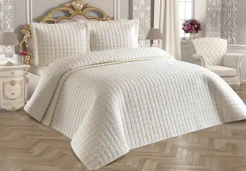 Set mbulesë krevati dopio L'essentiel, Sanem, krem, bezhë