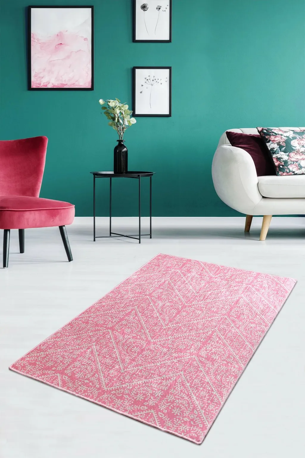 Qilim për korridor, Hypnose Conceptum Maggie, rozë, 60x140cm - 1