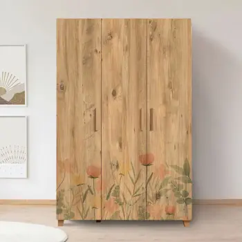 Dollap Hanah Home, Leva Hedera Tulip, ngjyrë Atlantic Pine, 120x189x48cm