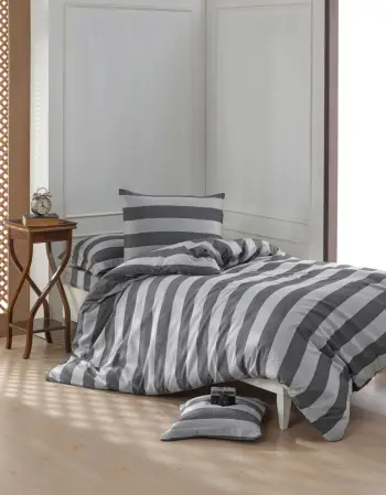 Set mbulesë për jorgan, njësh, L'essentiel, Max Yollu Saten, e zezë