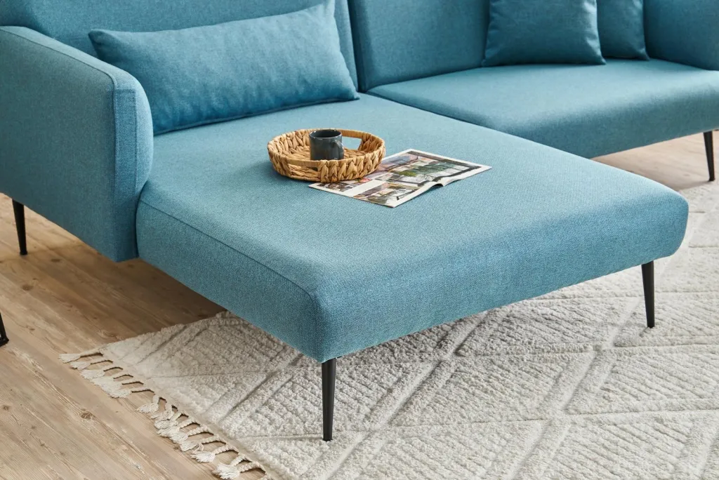 Këndsofa Atelier del Sofa, Revos majtas, ngjyrë turquoise - 3