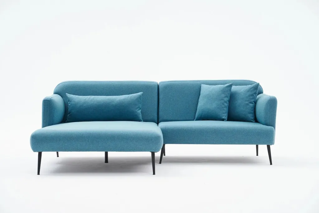 Këndsofa Atelier del Sofa, Revos majtas, ngjyrë turquoise - 4