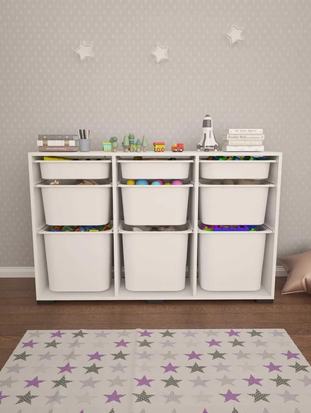 Dollap multifunksional Hanah Home, Bofi, i bardhë - 2