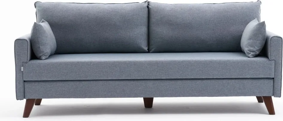 Krevat-sofa treshe, ngjyrë kaltër, Bella Soft, Atelier del Sofa - 5