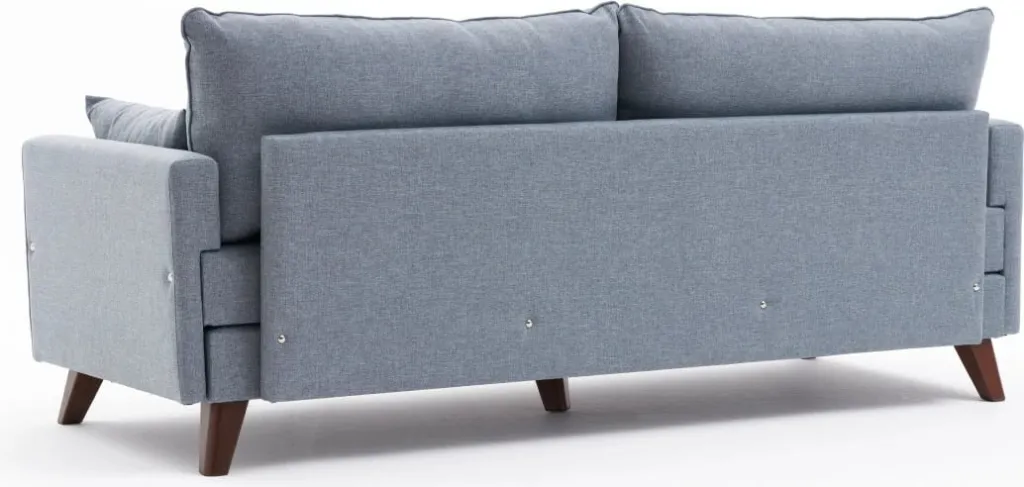 Krevat-sofa treshe, ngjyrë kaltër, Bella Soft, Atelier del Sofa - 6