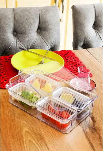 Set mëngjesi Hermia FR178, 5 pjesë, transparent