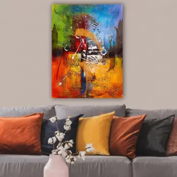 Pikturë dekorative në kanavacë, shumëngjyrëshe, 70x100cm, 394574065