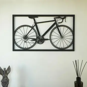 Aksesor dekorativ për mur, metal, biçikletë, Wallity, APT217MS, 70x41cm