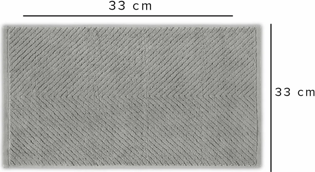Peshqir larjeje Mijölnir, model Chevron, ngjyrë gri - 3
