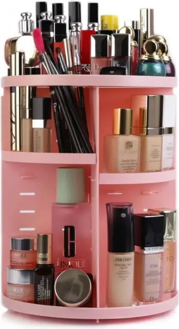 Organizues për make-up, rozë, 23x23x30.5cm, 980302