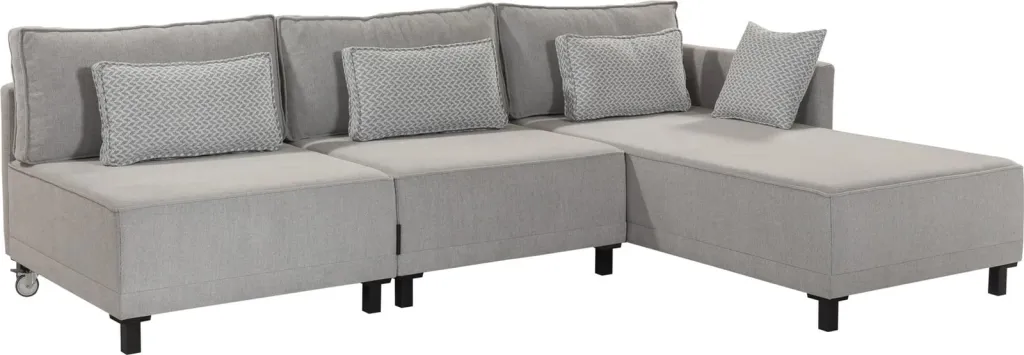 Kënd divan-krevat Atelier del Sofa, Matris, anë e djathtë, ngjyrë gri - 5