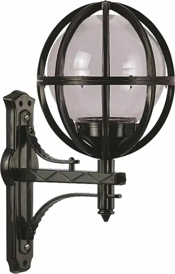 Llambë muri për jashtë Opviq, BAP-68080-BSY-M2, e zezë