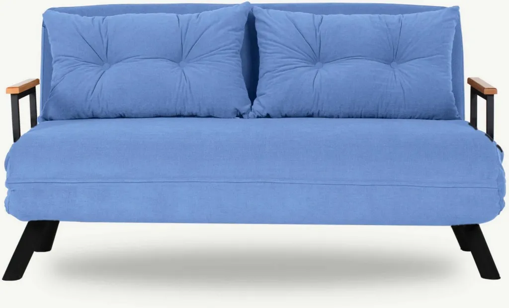 Divan-krevat dy ulëse, ngjyrë e kaltër, Sando 2-Seater - 2