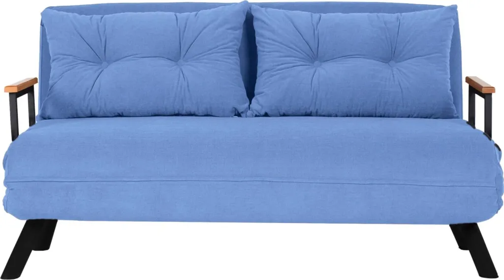 Divan-krevat dy ulëse, ngjyrë e kaltër, Sando 2-Seater - 7