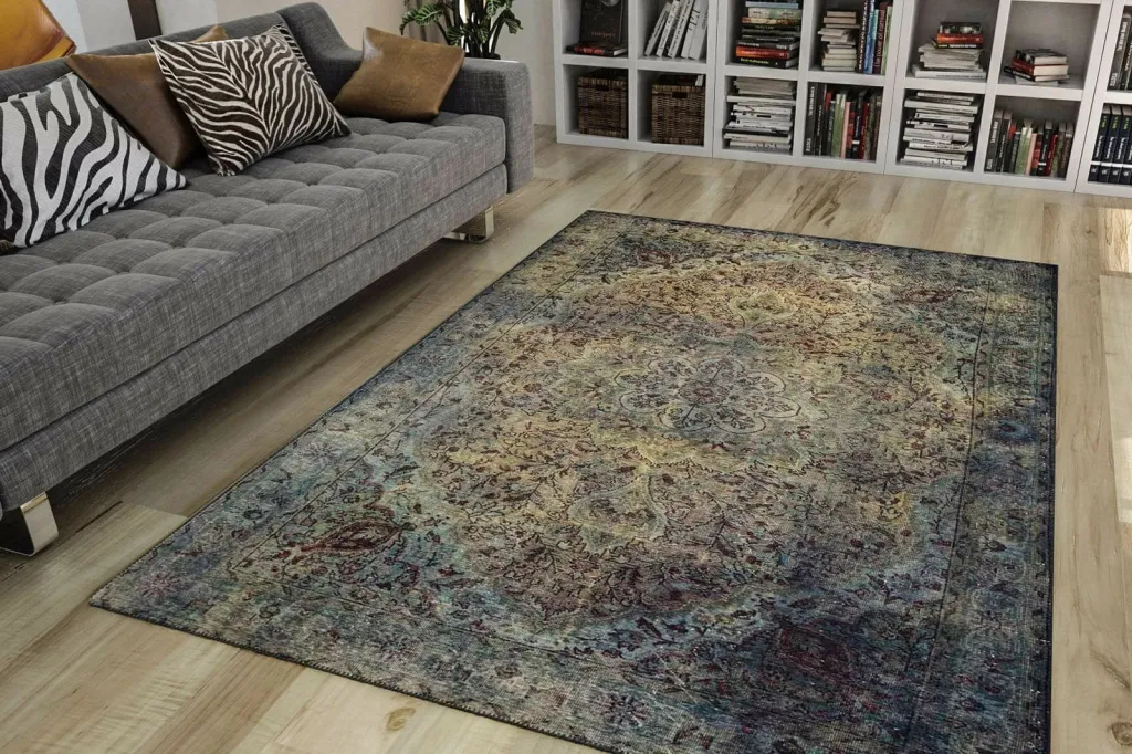 Qilim Conceptum Hypnose, Blues Chenille, 230x330cm, ngjyrë e gjelbër - 1