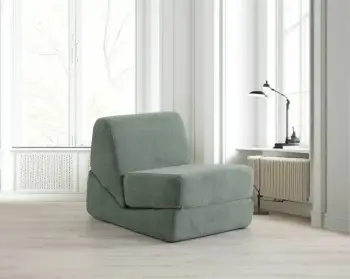 Krevat-kolltuk një vendësh Atelier del Sofa, Origami, ngjyrë e gjelbër