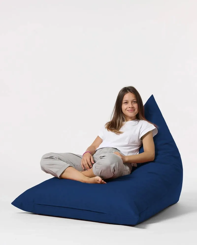 Jastëk i madh për kopsht, formë piramide, ngjyrë kaltër e errët - 1