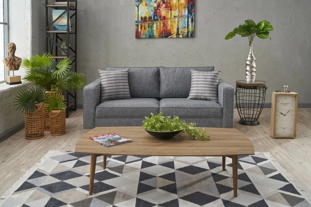 Divan dy-vendësh Atelier del Sofa, lino Kale, ngjyrë gri - 4