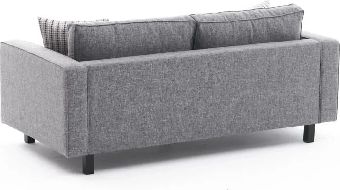 Divan dy-vendësh Atelier del Sofa, lino Kale, ngjyrë gri - 7