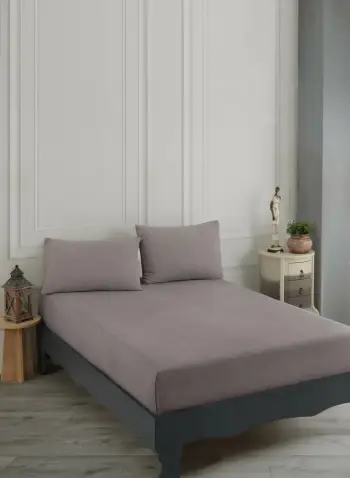 Set çarçafësh dopio L'essentiel, Road Potlu, ngjyrë kafe
