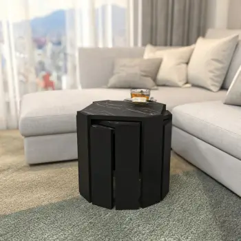 Tavolinë Kafeje Lori, mermer i zi