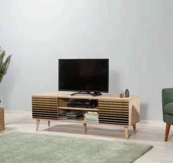 Komodë për TV, Truva-220, ngjyrë lisi Sonoma