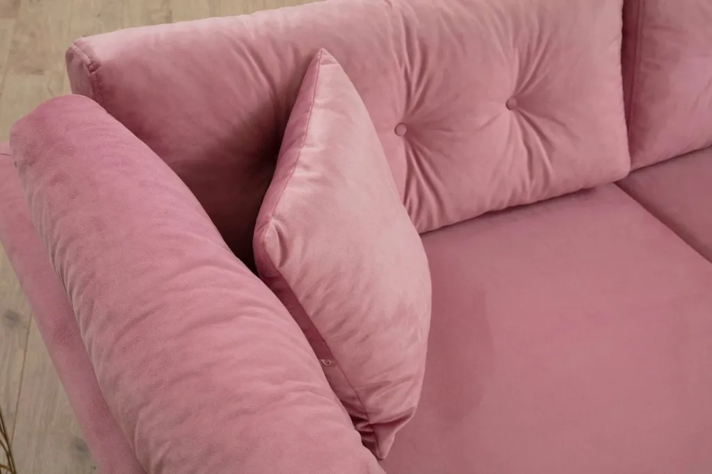 Divan treshe Atelier del Sofa, Rome, ngjyrë rozë e zbehtë - 3