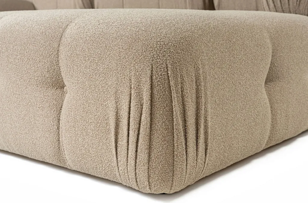 Këndare Doblo 3 vendëshe me pouffe, ngjyrë pjeshke - 12