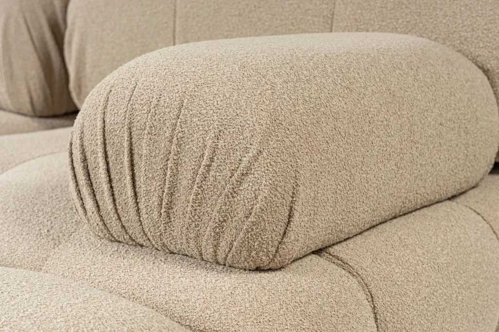 Këndare Doblo 3 vendëshe me pouffe, ngjyrë pjeshke - 13