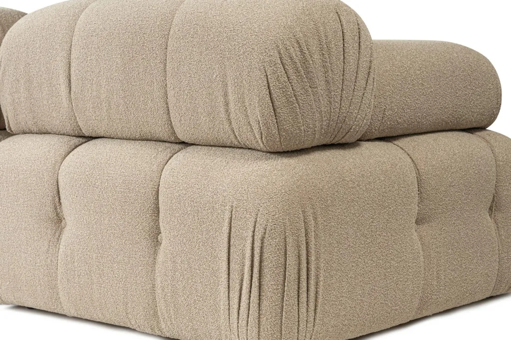 Këndare Doblo 3 vendëshe me pouffe, ngjyrë pjeshke - 14
