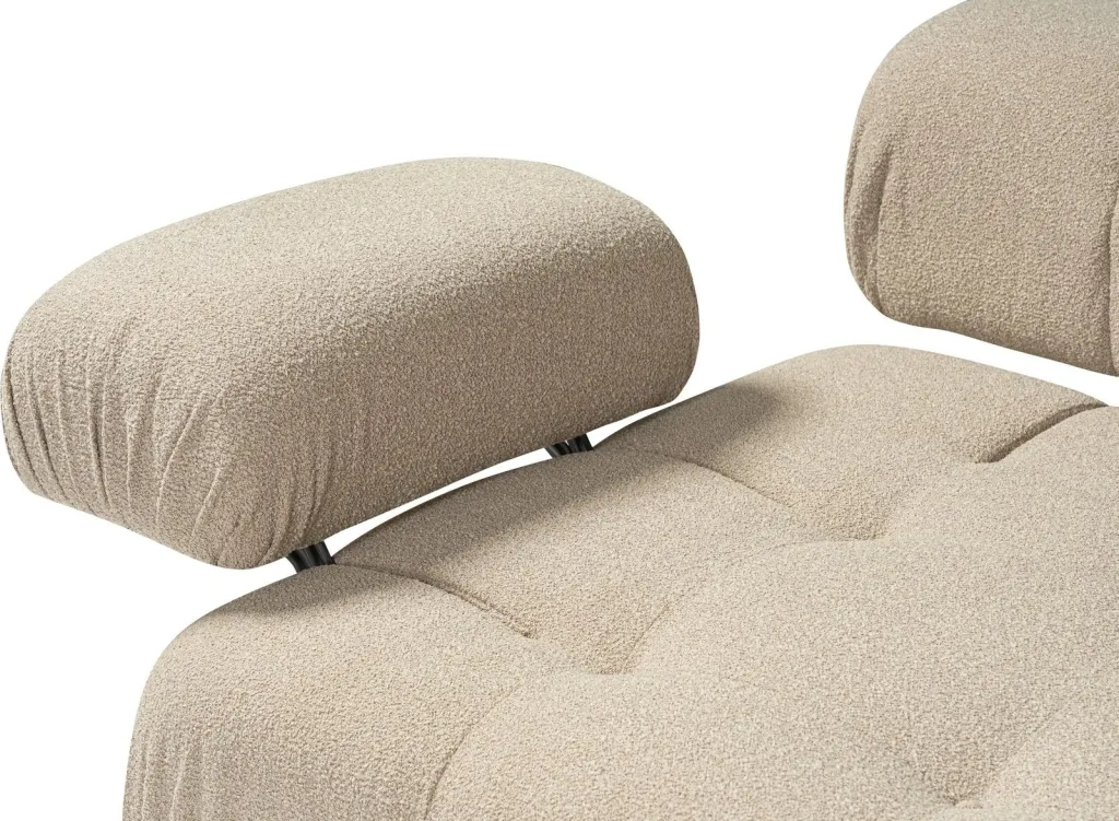 Këndare Doblo 3 vendëshe me pouffe, ngjyrë pjeshke - 15