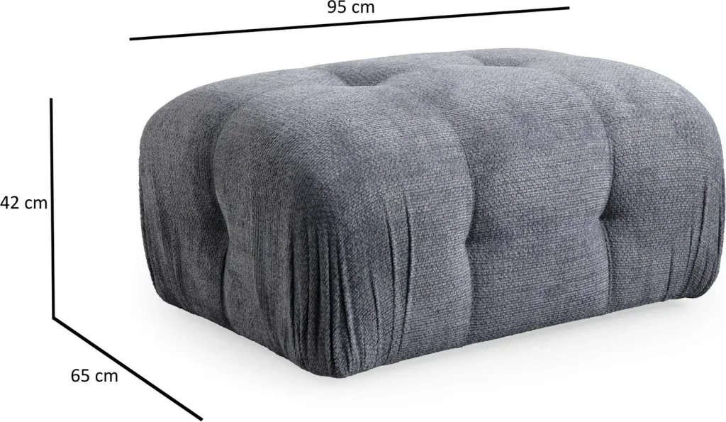 Këndare Atelier del Sofa Petite 2, ngjyrë gri - 7