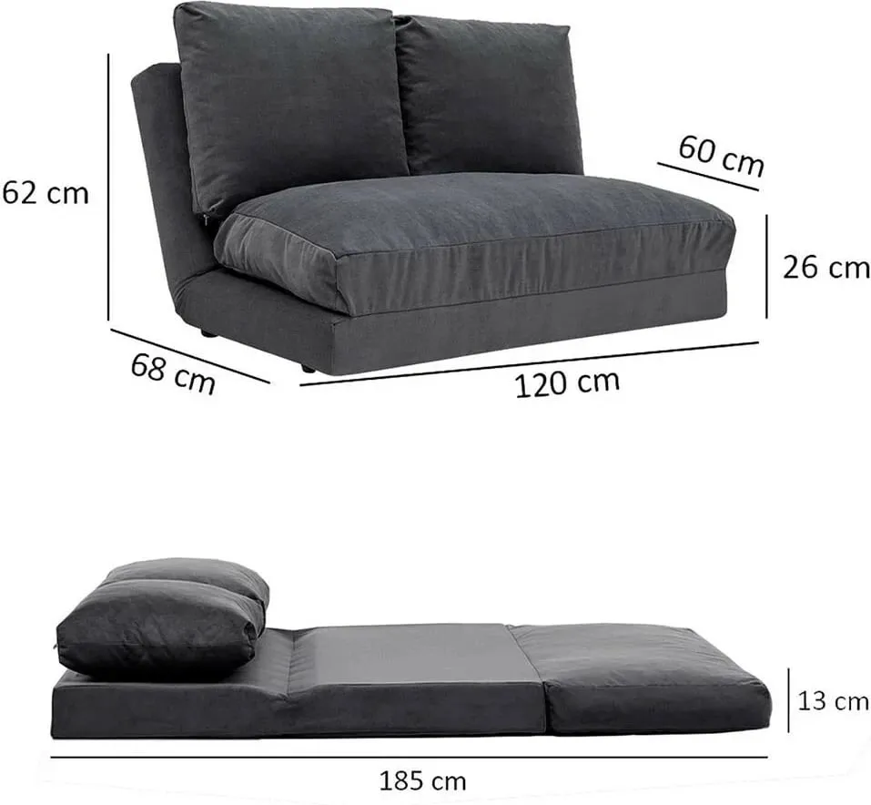 Divan-dyshek 2 vendesh, Atelier del Sofa, Taida, ngjyrë gri - 11